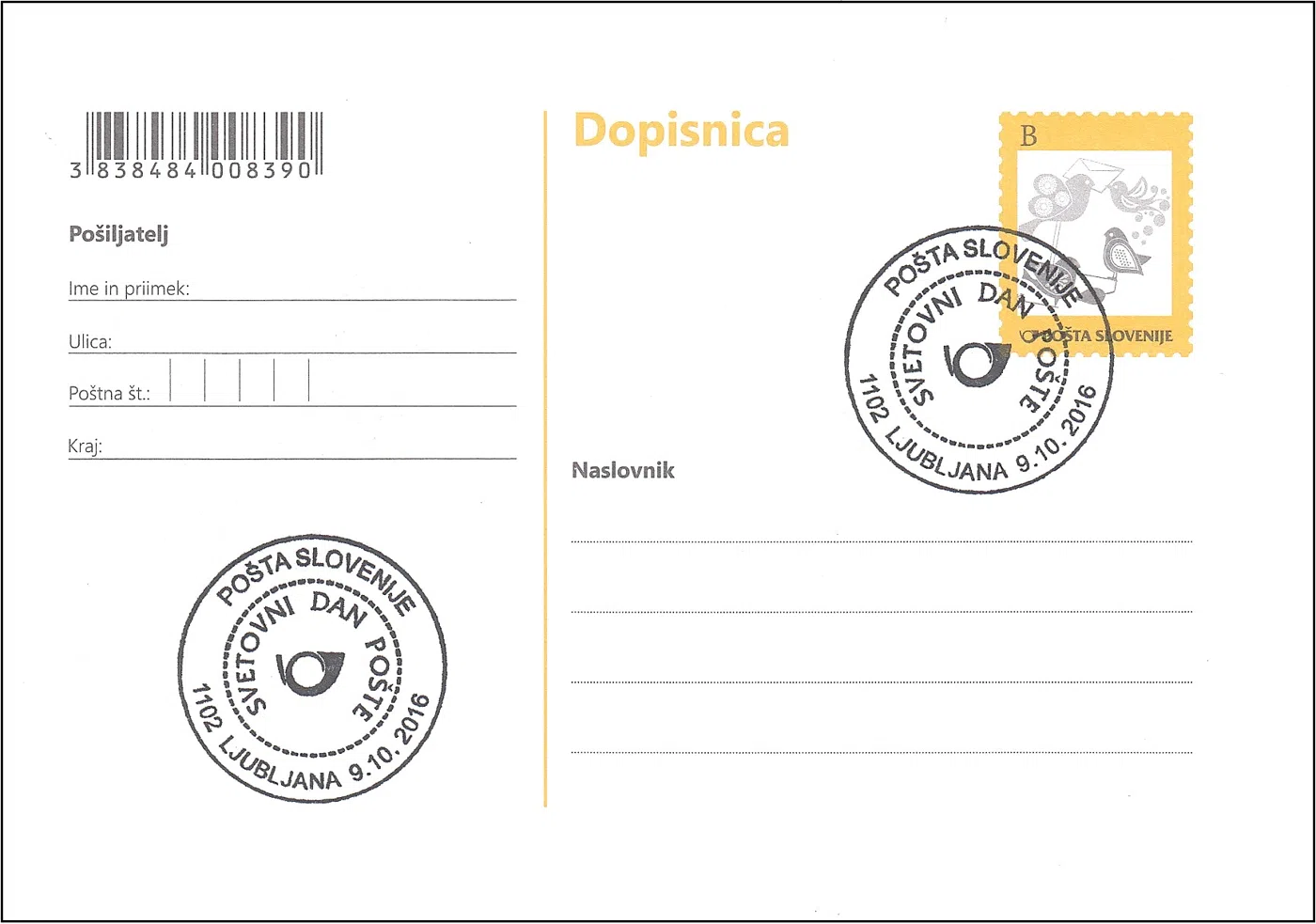 SVETOVNI DAN POŠTE